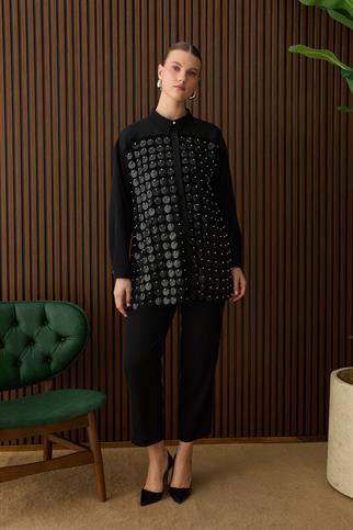 Müsemma Büyük Beden Hilay Gömlek 26KGML-MUS0004