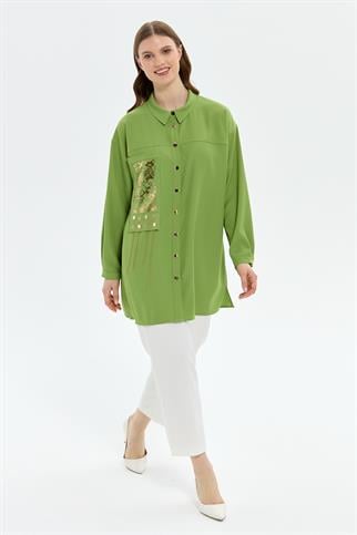 Müsemma Büyük Beden Hümeyra Gömlek 25YGML-MUS0010