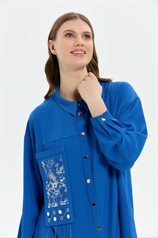 Müsemma Büyük Beden Hümeyra Gömlek 25YGML-MUS0010