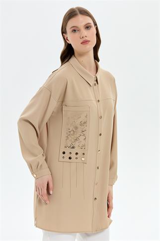 Müsemma Büyük Beden Hümeyra Gömlek 25YGML-MUS0010