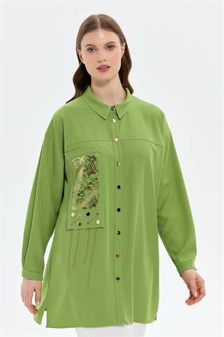 Müsemma Büyük Beden Hümeyra Gömlek 25YGML-MUS0010