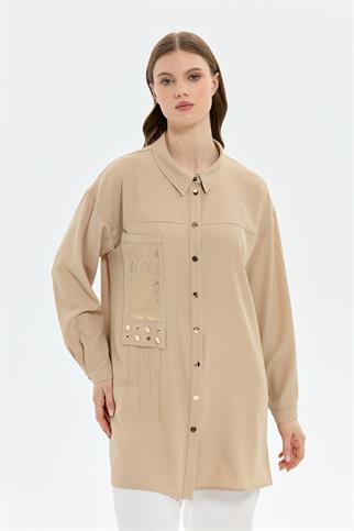 Müsemma Büyük Beden Hümeyra Gömlek 25YGML-MUS0010
