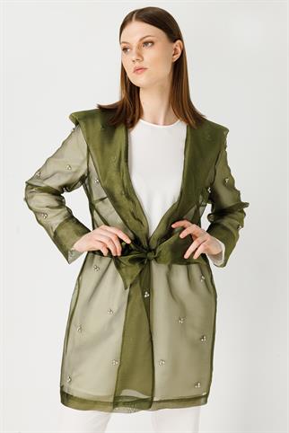 Müsemma Büyük Beden İnci Ceket 24YCKT-MUS0001