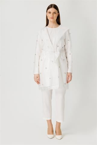 Müsemma Büyük Beden İnci Ceket 24YCKT-MUS0001