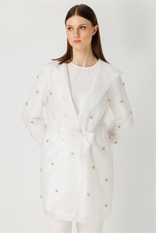 Müsemma Büyük Beden İnci Ceket 24YCKT-MUS0001