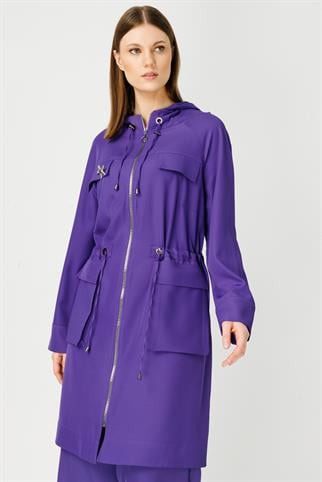 Müsemma Büyük Beden Lavanta Kap 24YKAP-MUS0009