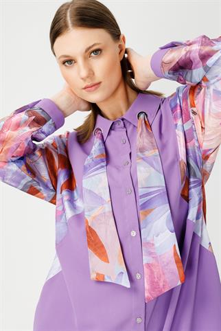 Müsemma Büyük Beden Lotus Gömlek 24YGML-MUS0006