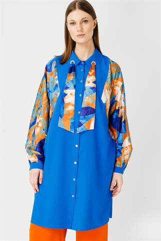 Müsemma Büyük Beden Lotus Gömlek 24YGML-MUS0006