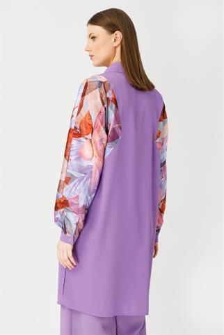 Müsemma Büyük Beden Lotus Gömlek 24YGML-MUS0006