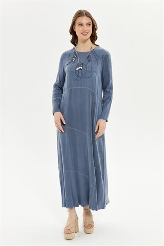 Müsemma Büyük Beden Mahperi Elbise 25YELB-MUS0010