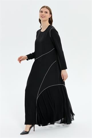 Müsemma Büyük Beden Nazik Elbise 26KELB-MUS0003