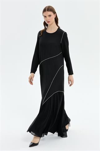 Müsemma Büyük Beden Nazik Elbise 26KELB-MUS0003