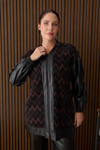 Müsemma Büyük Beden Nevra Hırka 26KHRK-MUS0003