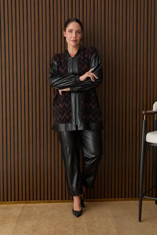 Müsemma Büyük Beden Nevra Hırka 26KHRK-MUS0003