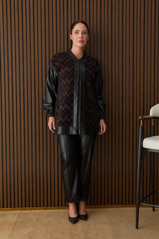 Müsemma Büyük Beden Nevra Hırka 26KHRK-MUS0003