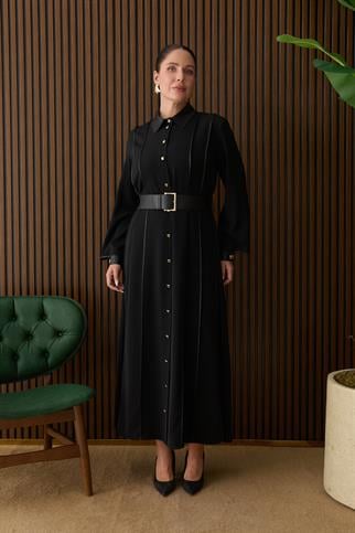 Müsemma Büyük Beden Nilda Elbise 26KELB-MUS0010