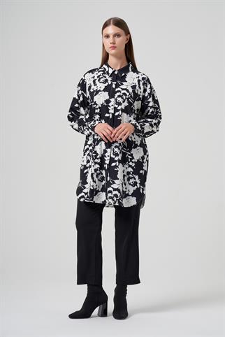 Müsemma Büyük Beden Sade Gömlek 25KGML-MUS0003