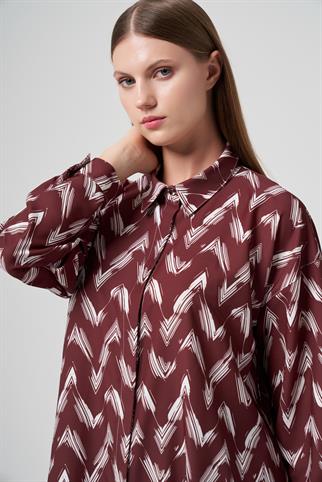 Müsemma Büyük Beden Sade Gömlek 25KGML-MUS0003