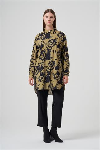 Müsemma Büyük Beden Sade Gömlek 25KGML-MUS0003