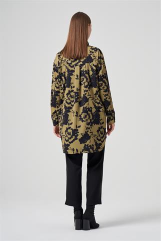 Müsemma Büyük Beden Sade Gömlek 25KGML-MUS0003