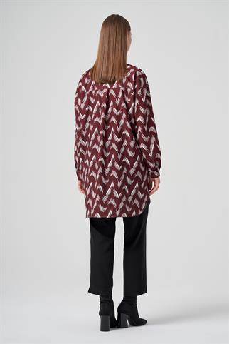 Müsemma Büyük Beden Sade Gömlek 25KGML-MUS0003