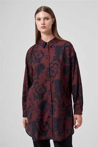 Müsemma Büyük Beden Sade Gömlek 25KGML-MUS0003