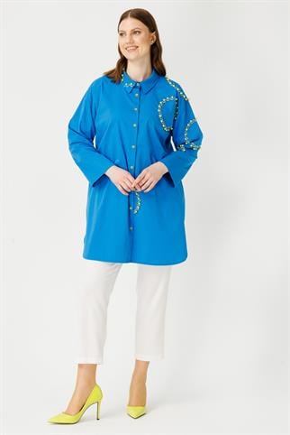 Müsemma Büyük Beden Simay Gömlek 24YGML-MUS0015