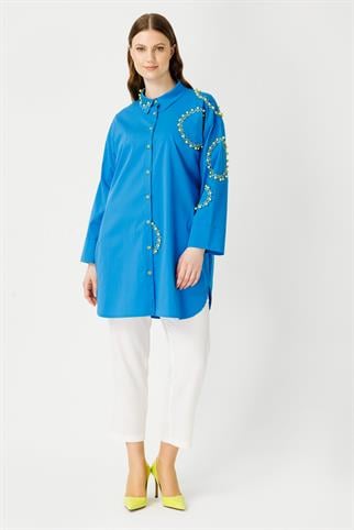 Müsemma Büyük Beden Simay Gömlek 24YGML-MUS0015