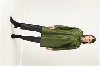 Müsemma Büyük Beden Suni Deri Kumaş Yakut Gömlek 24KGML-MUS0004