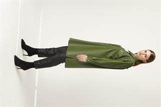 Müsemma Büyük Beden Suni Deri Kumaş Yakut Gömlek 24KGML-MUS0004