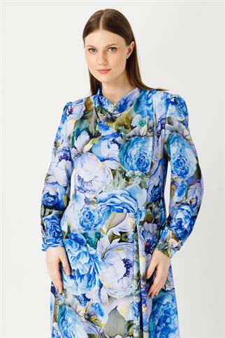 Müsemma Büyük Beden Zambak Elbise 24YELB-MUS0014