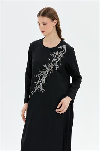 Müsemma Büyük Beden Zümrüt Elbise 25YELB-MUS0006