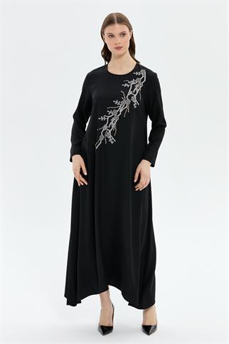 Müsemma Büyük Beden Zümrüt Elbise 25YELB-MUS0006