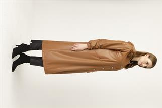 Müsemma Suni Deri Önü Düğme Kapamalı Şevin Kap 24KKAP-MUS0002