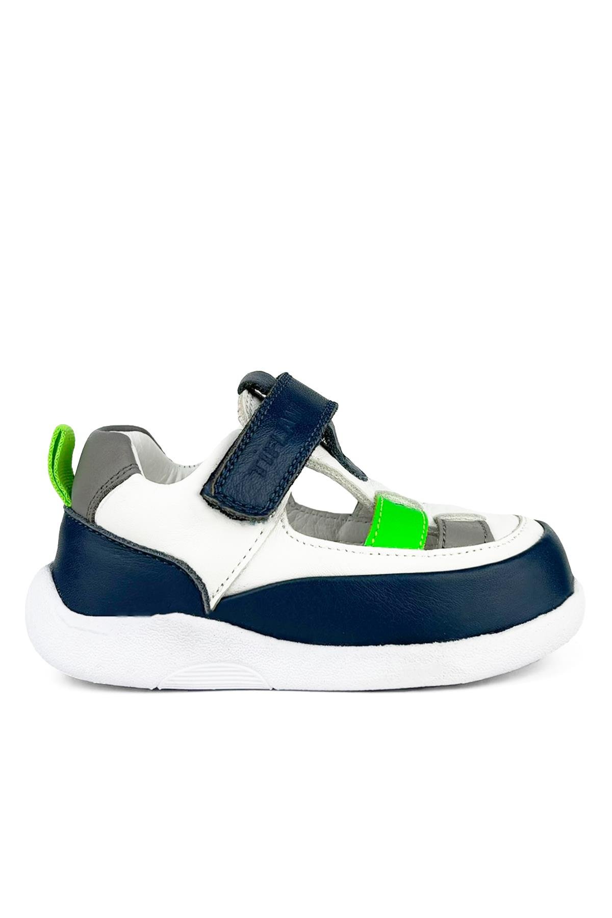 Lacivert - Yeşil Erkek Çocuk Ayakkabı