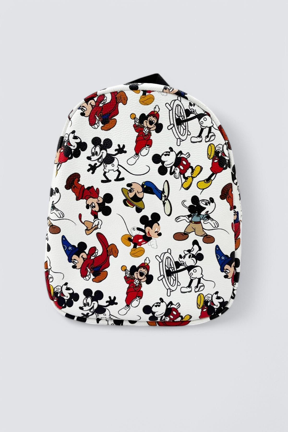 Mickey Mouse Desenli Kız Çocuk Sırt Çantası