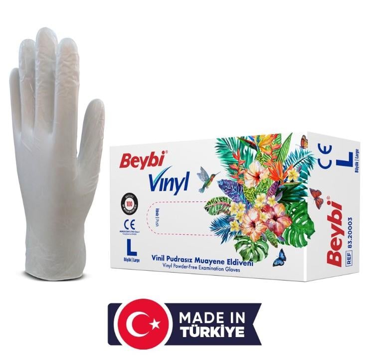 Beybı Vınl Muayene  Eldiveni  (L)