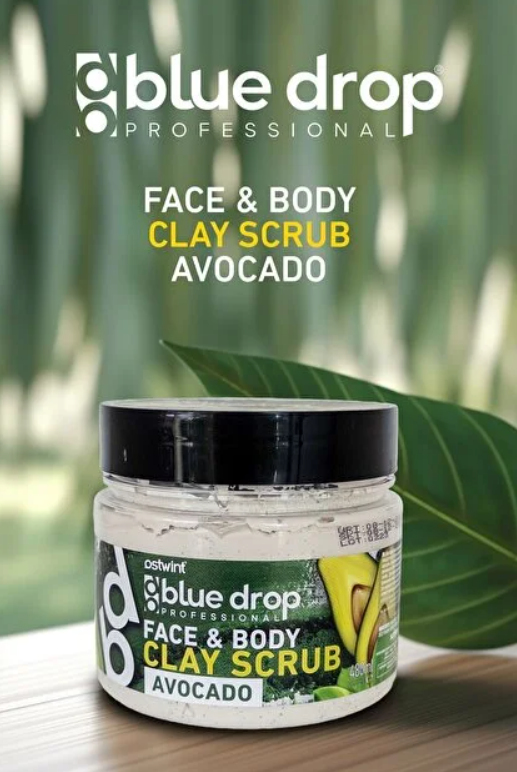 Blue Drop Face Body Clay Scrub 400 Ml Avocado