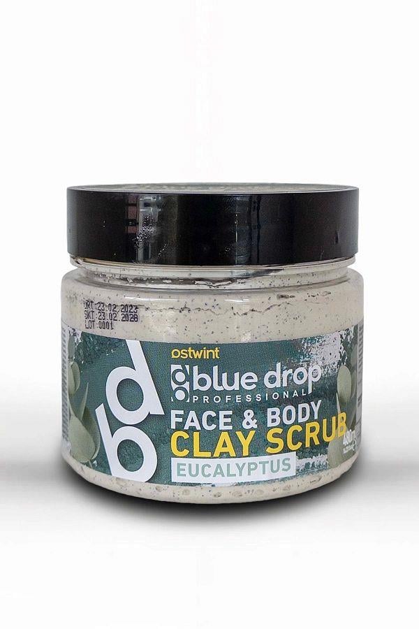 Blue Drop Face Body Clay Scrub 400 Ml Eucaltyptus