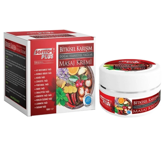 Softto Plus Bitkisel  Karışım Masaj Kremi 100 Ml