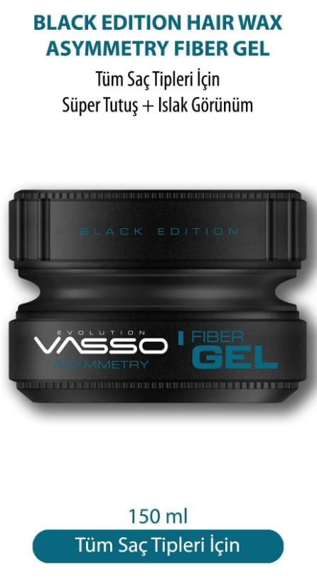 Vasso Black Edıtıon Fıber Gel Assymetry  150Ml