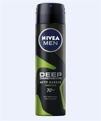 Nıvea Men Deep Dımensıon Aktif Karbon Amazona Deodarant 150 Ml
