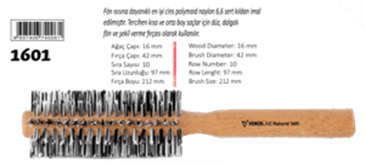 VENUSLINE NATURE SAÇ FIRÇASI V-1601