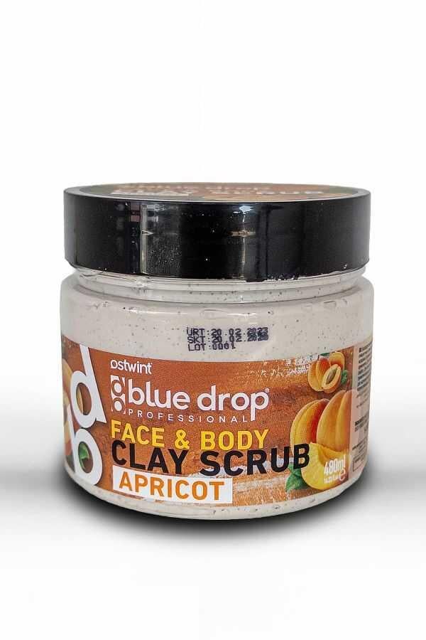 BLUE DROP FACE BODY CLAY SCRUB 400 ML APRICOT