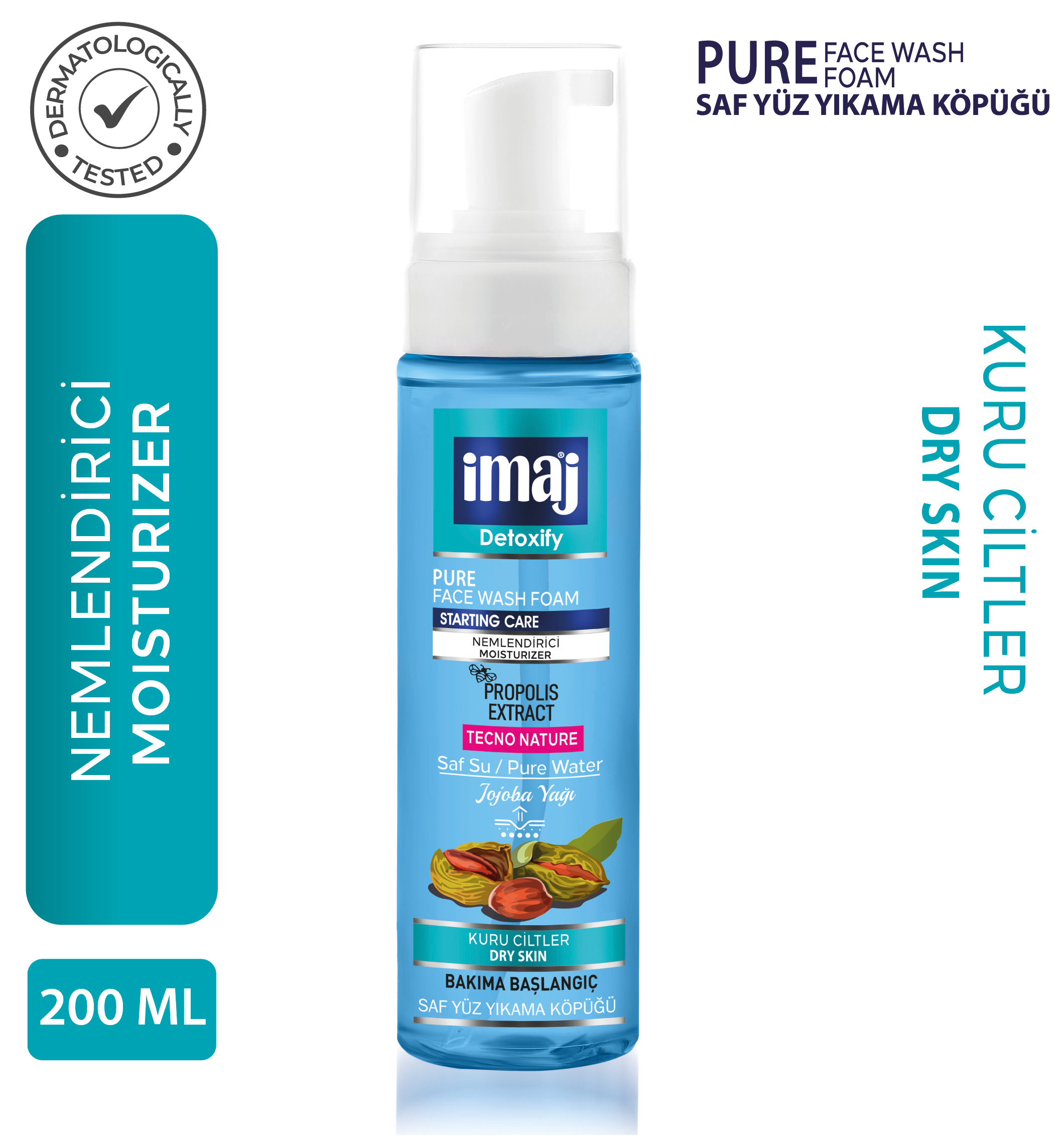 İMAJ 200 ML YÜZ YIKAMA KÖPÜĞÜ MAVİ (KURU)
