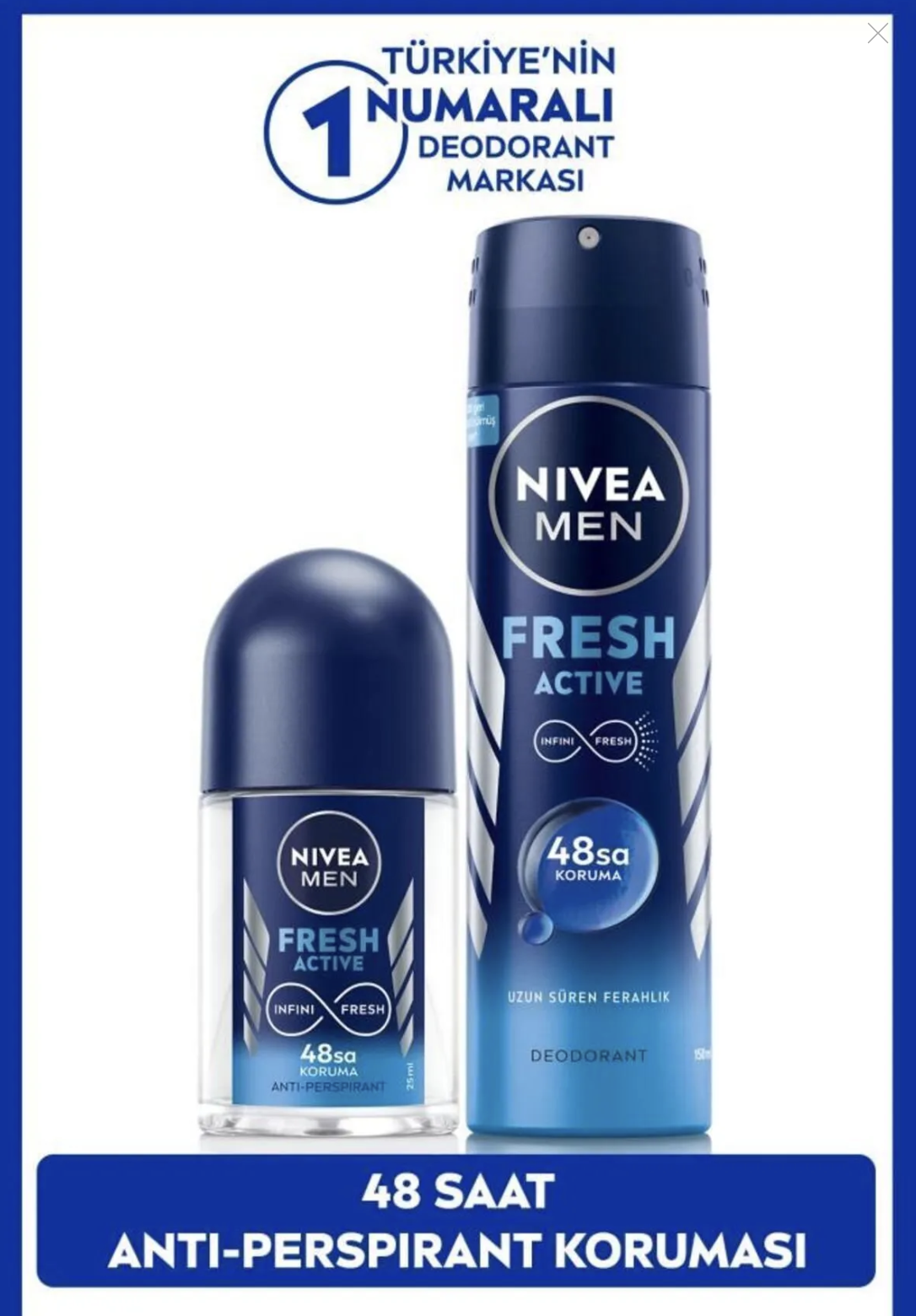 Nıvea Deodarant Fresh 150 Ml +Rollon