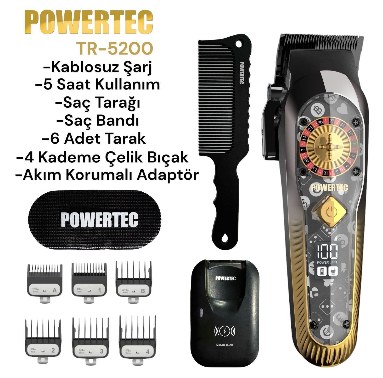 Powertec Tr 5200 Saç Kesim Traş Makinesi