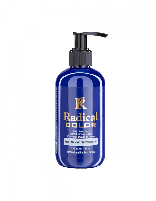RADICAL COLOR SU BAZLI SAÇ BOYASI 250 ML ELEKTRİK MAVİ