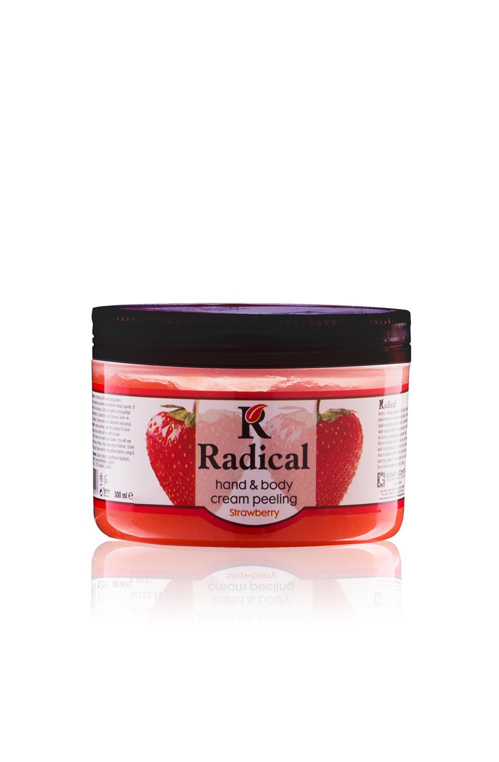 RADİCAL Hand Body Cream Peeling Çilek 400 ml
