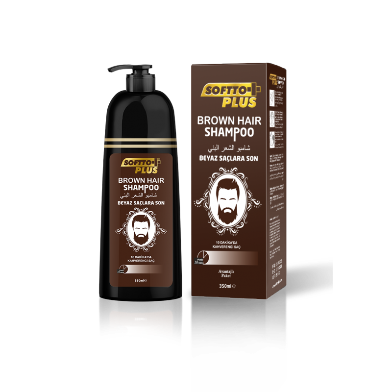 SOFTTO PLUS Brown Hair Şampuan 350 ml